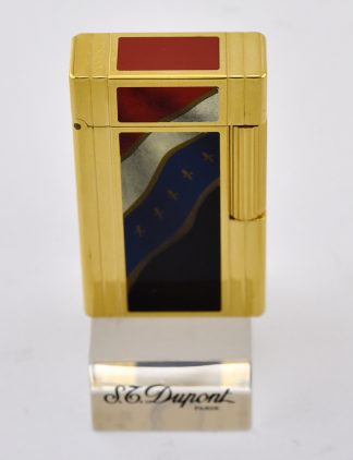 S.T. DUPONT 1989 FRENCH REVOLUTION TRI COLORE LIGHTER VERY RARE GREAT CONDITION