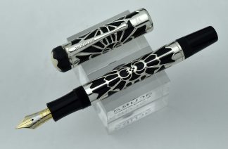 MONTBLANC 1993 PATRONS OF ARTS OCTAVIAN FOUNTAIN PEN WITH 18K GOLD FINE NIB