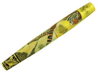 PHOENIX LACQUER ART BIG CATS COLLECTION AMUR TIGER SIBERIA LIMITED EDITION FOUNTAIN PEN