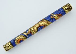 PHOENIX LACQUER ART FIVE CLAWS GOLD DRAGON FOUNTAIN PEN